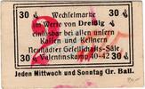 Kleingeld 1914-1922 2 Mk. Hamburg , Notgeld 2 Mark Schein unc-kfr. Ti.2765.355.05 , Hamburg o.D. Verkehrsa -