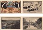 Serienscheine DE 4 Scheine kpl. 4 x Notgeld der Stadt Thale , Set mit 4 Scheinen in kfr. M/G 1320.15 -