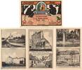 Serienscheine DE 4 Scheine kpl. Notgeld Stadtwerdungsausgabe Thale , Set mit 4 Scheinen in kfr. M/G 1320.13 -
