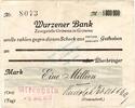 Inflation 1923 DE 1 Mio. Mk. Altenhain , Banknote 1 Million Mark -RRR/LP- gbr. Bühn 2116.AM.1 , Sachsen 1923 -
