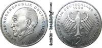 Bundesrepublik Deutschland 2 Mk. 2 Mark Kursmmünze 1986 F -BRD Konrad Adenauer- ss-vz , J.406 -0682- -