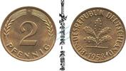 Bundesrepublik Deutschland 2 Pf. 2 Pfennig Kursmmünze 1958 F -Bundesrepublik Deutschland- ss-vz , J.381 -0685- -