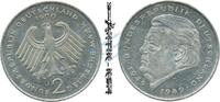 Bundesrepublik Deutschland 2 Mk. 2 Mark Kursmmünze 1990 J -Franz-Josef Strauß- ss-vz , J.450 -0692- -