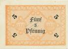 Kleingeld 1914-1922 DE 5 Pf. Festenberg , Notgeld 5 Pfennig Schein unc-kfr. Ti.1855.05.20 , Schlesien o.D. Ve -