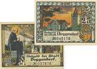 Kleingeld 1914-1922 DE 2 Scheine kpl. Deggendorf , Notgeld Set 2 Scheine unc-kfr. Tieste 1315.25.20-21 BAY 1920 Verkeh -