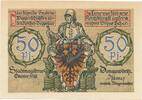 Kleingeld 1914-1922 DE 50 Pf. Donauwörth , Notgeld 50 Pfennig Schein unc-kfr. Tieste 1445.10.11 BAY 1918 Verke -