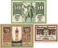 Kleingeld 1914-1922 DE 3 Scheine kpl. Straubing , Notgeld Set 3 Scheine unc-kfr. Ti.7180.05... BAY 1918-19 Verkehrsaus -