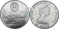 Saint Helena 25 Pence St. Helena , 25 Pence Münze 1980 -Queen Elizabeth II- KM.8 vz-stgl -0269- -