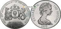 Saint Helena 1 Crown St Helena , 1 Crown Münze 1978 -25 Anniversary of the Coronation- KM.7 vz-stgl - -