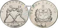 Samoa - Sisifo 1 $ Samoa Sisifo , 1 Dollar Münze 1974 -Commonwealth Games- KM.18 vz-stgl -0286- -