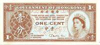 Mongolei 1 Cent HongKong Banknote 1 Cent Schein unc-kfr. 1961-95 -Elizabeth II- WPM.325 -0404- -