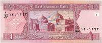 AfGhanistan 1 Afghani Afghanistan Banknote 1 Afghani Schein unc-kfr. 2002-04 -Moschee- WPM.64 -0427- -