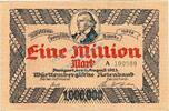 Länderbank Württemberg 1 Mio. Mk. Württemberg , 1 Million Mark Schein unc-kfr. WTB.19, Ros.779, P.988 , 1923 Lände -