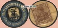 Briefmarken Kapselgeld 5 Pf. München , Kapselgeld 5 Pfennig -H.u.P. Sauermann AG- unc-kfr-. BAY o.D. -0108- -