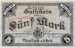 Gro&szlig;notgeld 1918 DE 5 Mk. 1918 Neustadt Orla , Banknote 5 Mark Schein , ... 31.13 元  ＋  运费