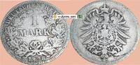 deutsches Kaiserreich 1 Mk. 1878 F 1 Mark Kursm&uuml;nze deutsches Kaiserreic... 77.24 元  ＋  运费