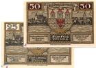 Notgeld Notgeld Strasburg mit A , Set mit 2 Scheinen in kfr. Mehl Grabowski 1280.1 b , Brandenburg Seriennotgeld -
