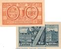 Notgeld DE 2 Scheine kpl. Notgeld Stadt Zerbst 1469.1 , Set mit 2 Scheinen in kfr. von 1921 , Sachsen A. -