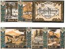 Notgeld DE 6 Scheine kpl. 6 x Notgeld der Stadt Zell 1467.1 , Set mit 6 Scheinen in kfr. 1921 -