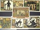 Notgeld Notgeld Xanten , Set mit 7 Scheinen mit Doppelpunkt , Mehl Grabowski 1464.1 d , von 1921 , Westfalen Seriennotgeld -