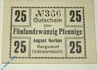 Notgeld Notgeld Bergedorf , Gerhus , 25 Pfennig Schein , Tieste 0440.25.03.B , Hamburg Verkehrsausgabe -
