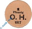 Notgeld Notgeld Bergedorf , O. Hanitz , 1 Pfennig Schein , Tieste 0440.30.15 , von 1917 , Hamburg Verkehrsausgabe -