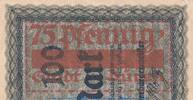 Seriennotgeld Deutschland Notgeld Düren 75 Pf. Re. Notgeld Stadt Düren 299.1.c , 75 Pfennig rechtes Drittel in kfr. von 1921 , NRW -