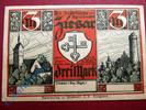 Notgeld Notgeld Ziesar , 3 Mark Schein ohne Us. Kn. Kto. , Mehl Grabowski 1473.1 nicht belegt , Brandenburg Seriennotgeld -