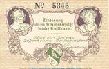 Kleingeld 1914-1922 50 Pf. Notgeld Zuffenhausen , 50 Pfennig Schein , Tieste 8290.05.01 , Württemberg Verkehrsausgabe -