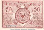 Kleingeld 1914-1922 50 Pf. Notgeld Stadt Füssen , 50 Pfennig Schein in kfr. Tieste 2085.05.40 von 1918 BAY -