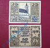 Notgeld Notgeld Laufen , Satz mit 2 Scheinen , Tieste 3925.20 und 30 , von 1920 , Bayern Verkehrsausgabe -