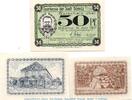 Serienscheine DE 3 Scheine kpl. 3 x Notgeld Stadt Dömitz 278.1 , Reuter-Kopf Set mit 3 Scheinen in kfr. 1921 -