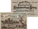 Notgeld DE 2 Scheine kpl. Dülken , Notgeld Set mit 2 Scheinen in kfr- M-G 294.1 , Westfalen von 1920 -