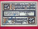 Notgeld Notgeld Neustettin , Einzelschein über 25 Pfennig , Tieste 5000.01 , von 1919 , Pommern Verkehrsausgabe -