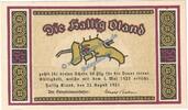 Notgeld DE 50 Pf. Oland Hallig , Notgeld 50 Pfennig Schein -violett- in kfr. M-G 1013.2 , SH 1921 -