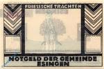 Notgeld Notgeld Esingen , 25 Pfennig Schein Nr 1 , Mehl Grabowski 353.1 , Schleswig Holstein Seriennotgeld -