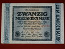 Banknoten Ro. 115 e, 20 Milliarden vom 01.10.1923 -