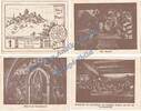 Notgeld 4 x 1 Mk. Burg , Notgeld Set 4 x 1 Mark Schein in kfr. M-G 209.1 Westfalen von 1921 -