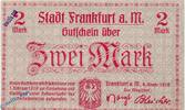 Notgeld  Notgeld Frankfurt a. M. 2 Mark Schein in kfr. E , Geiger 150.08... 11.72 US$  ＋  11.72 US$ 运费