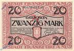Notgeld  Notgeld Frankfurt a. M. 20 Mark Schein in kfr. E , Geiger 150.0... 4.09 US$  ＋  11.72 US$ 运费
