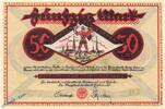 Großnotgeld 1922/23 50 Mk. Dortmund , Notgeld 50 Mark Schein in kfr. Ritter , Müller 1065.12 , 10.10.1922 , -