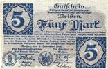 Großnotgeld Deutschland 5 Mark Schein Banknote Meissen , 5 Mark Schein in kfr. Geiger 356.01.b -