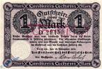 DE 1 Mk. Banknote Landkreis Cochem , 1 Mark Schein in kfr.E , Geiger 083.01 , 1918 RHL -