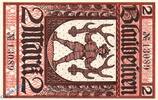 DE 2 Mk. Banknote Amtskörperschaft Blaubeuren , 2 Mark Schein in kfr. Geiger 049.01.a,b -
