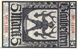Großnotgeld 1918 DE 5 Mk. Banknote Amtskörperschaft Blaubeuren , 5 Mark Schein in kfr. Geiger 049.02.a,b -