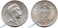 Kaiserreich ab 1871 2 Mark Preussen deutsches Reich , 2 Mark Preussen Silbermünze , 1908 A , ss-vz , J. 102 -