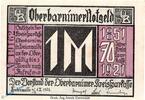 Serienscheine DE 1 Mk. Kreissparkasse Freienwalde , Oberbarnim , 1 Mark Schein in kfr. M/G 993.1 -