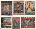 Notgeld DE 6 Scheine kpl. 6 x Notgeld Sparkasse Oberheldrungen 995.5 , Set mit 6 Scheinen in kfr. von 1921 -