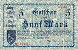 Großnotgeld 1918 5 Mk. Notgeld Stadt Elberfeld , 5 Mark Schein in kfr. Geiger 124.01 , 1918 RHL -