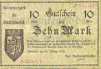 DE 10 Mk. Notgeld Stadt Elberfeld, 10 Mark Schein -4mm- in kfr. Geiger 124.02.c , 1918 RHL -